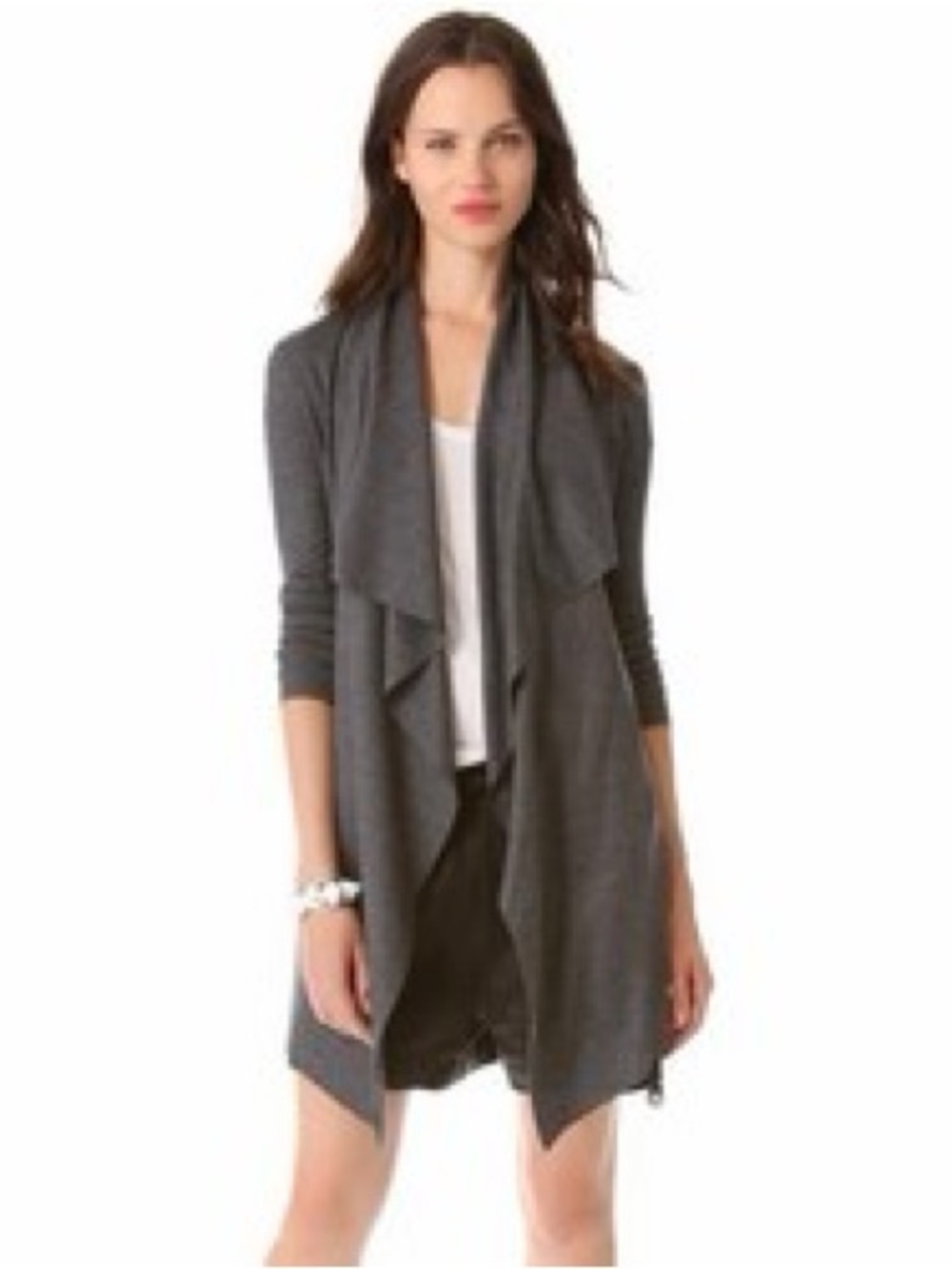 Helmut Lang Sonar Grey Wool Cardigan